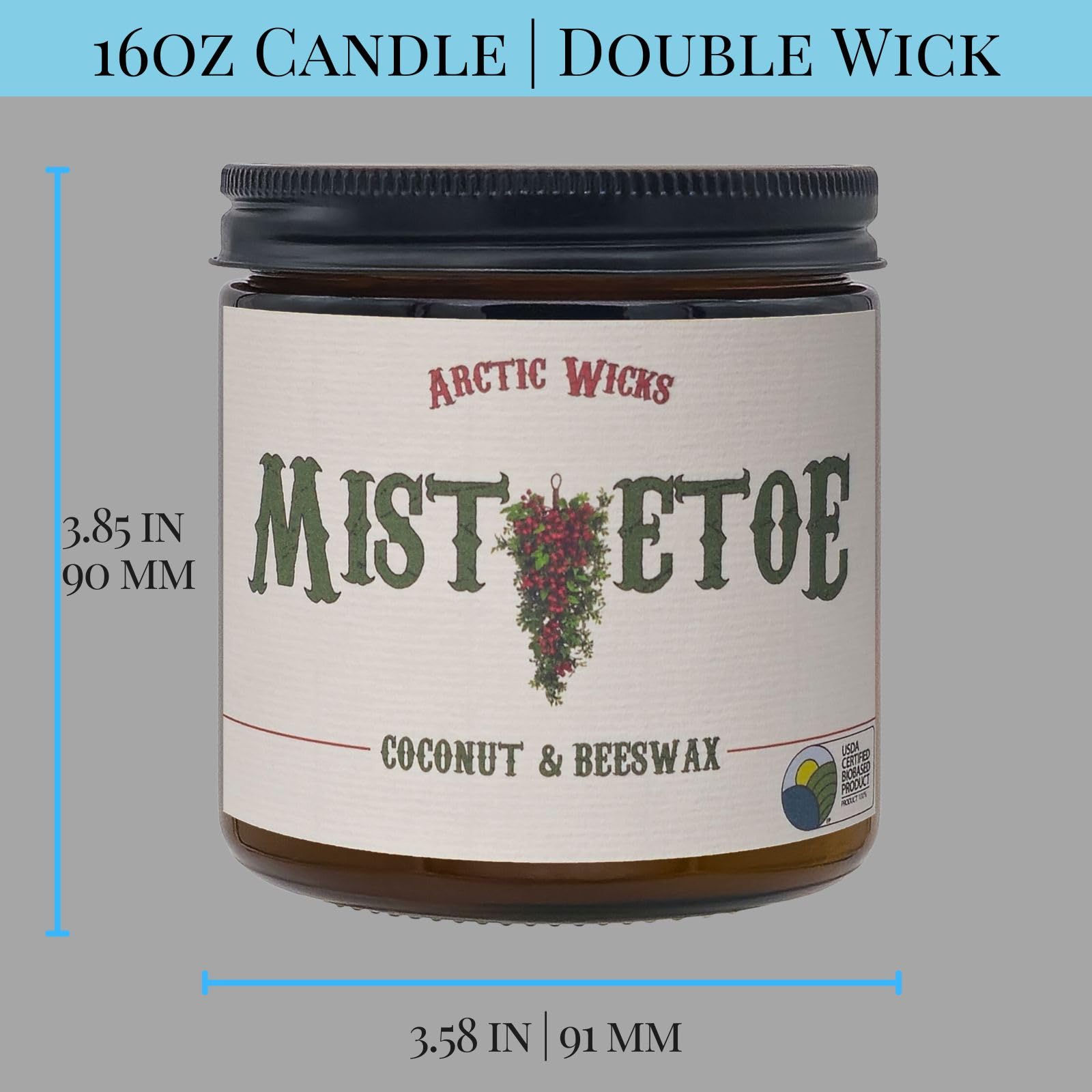 Frosted Fir scent candle by Arctic Wicks
