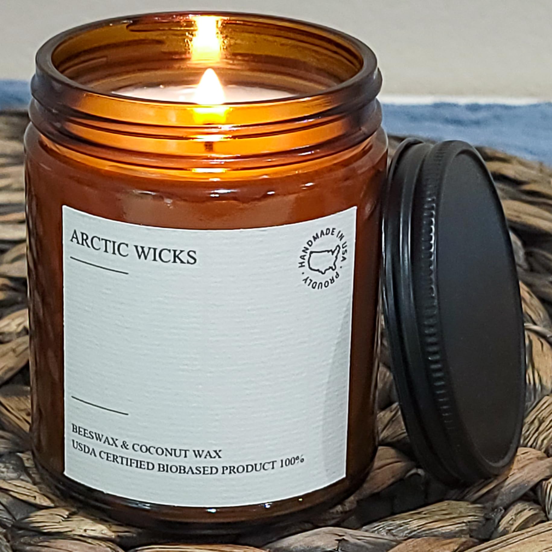vanilla bourbon candle dimensions 2.85 dia 3.5 height