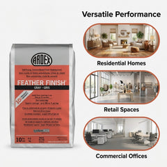 Ardex Feather Finish underlayment bonds to multiple substrates