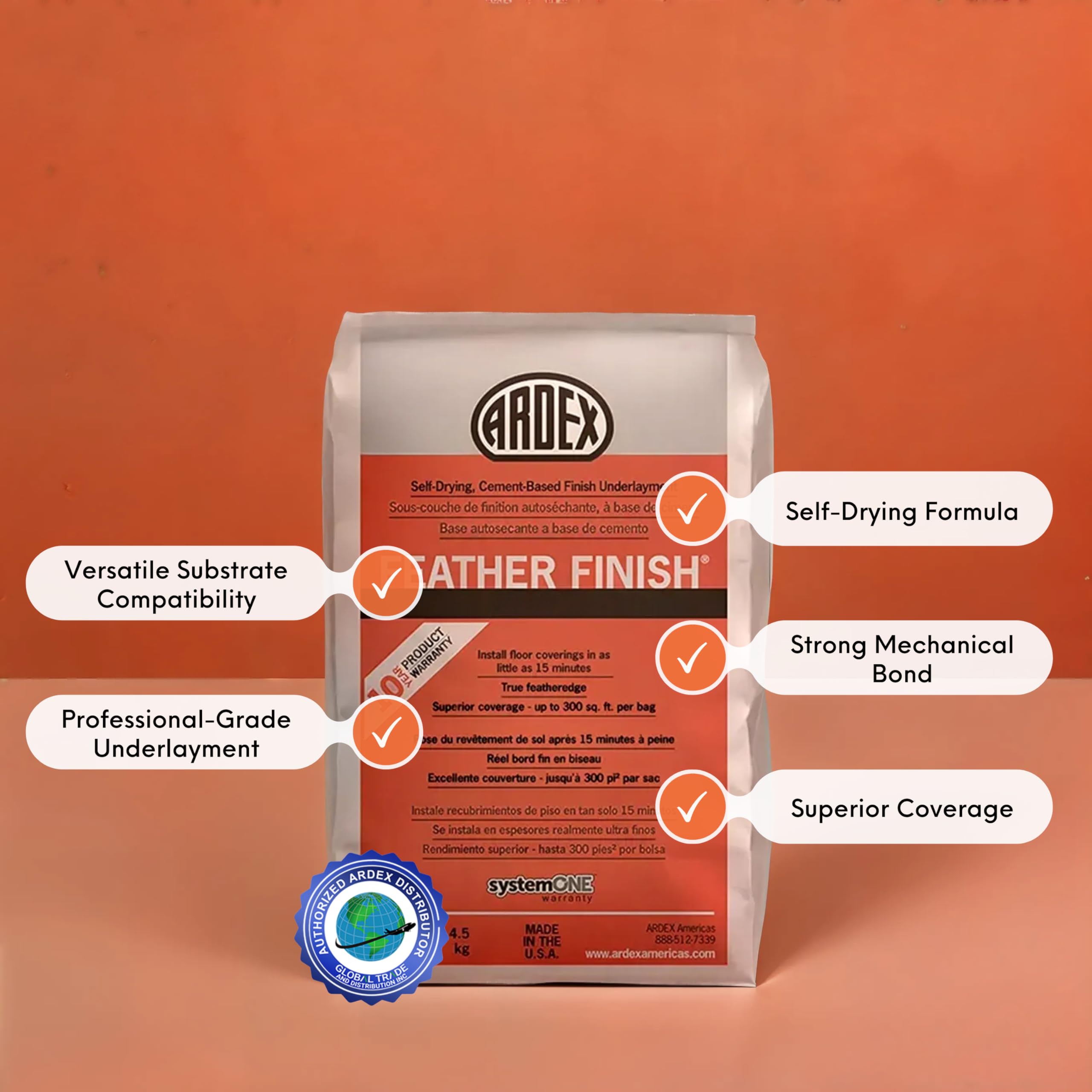 Ardex Feather Finish quick-setting underlayment close up
