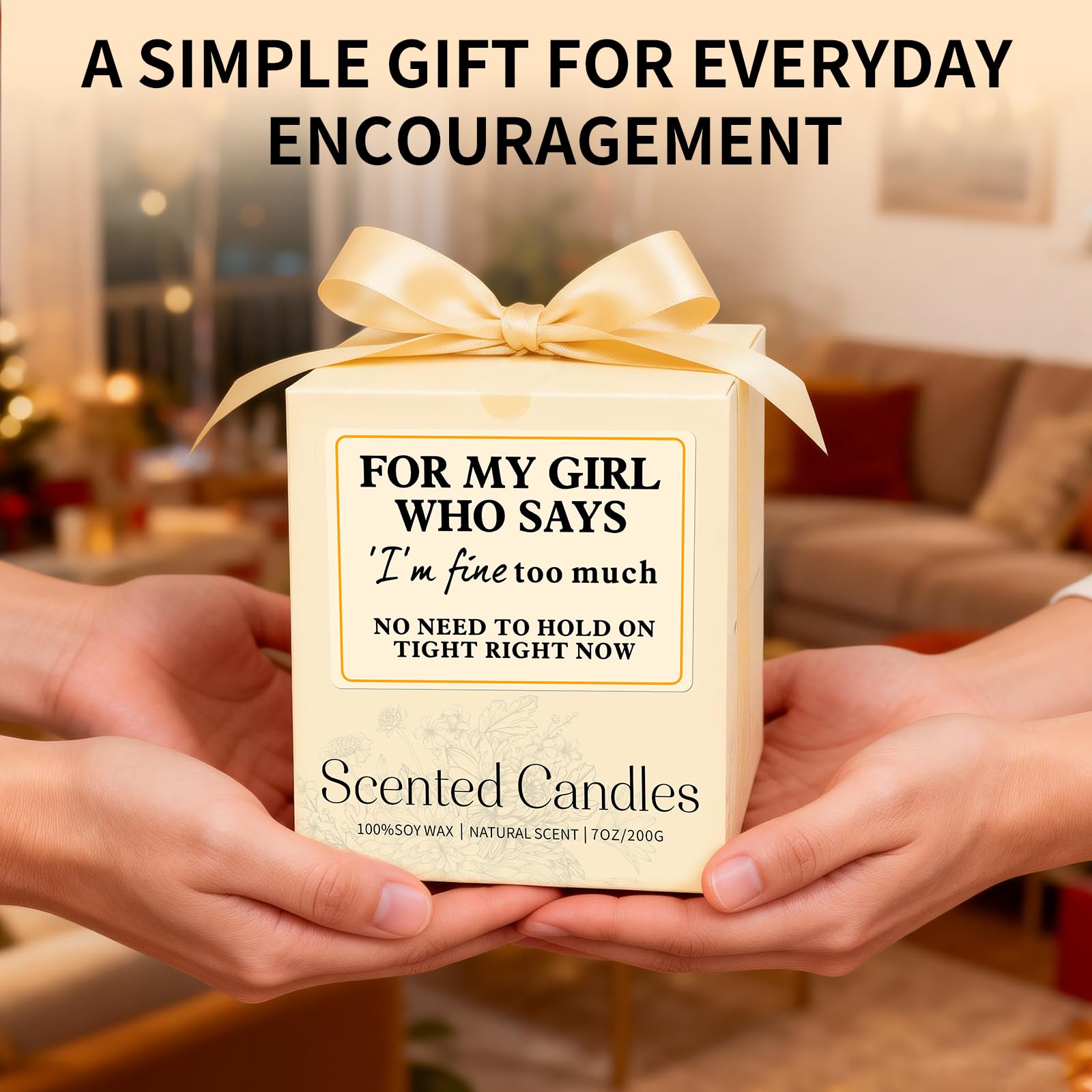 Candle in living room setup versatile room use image