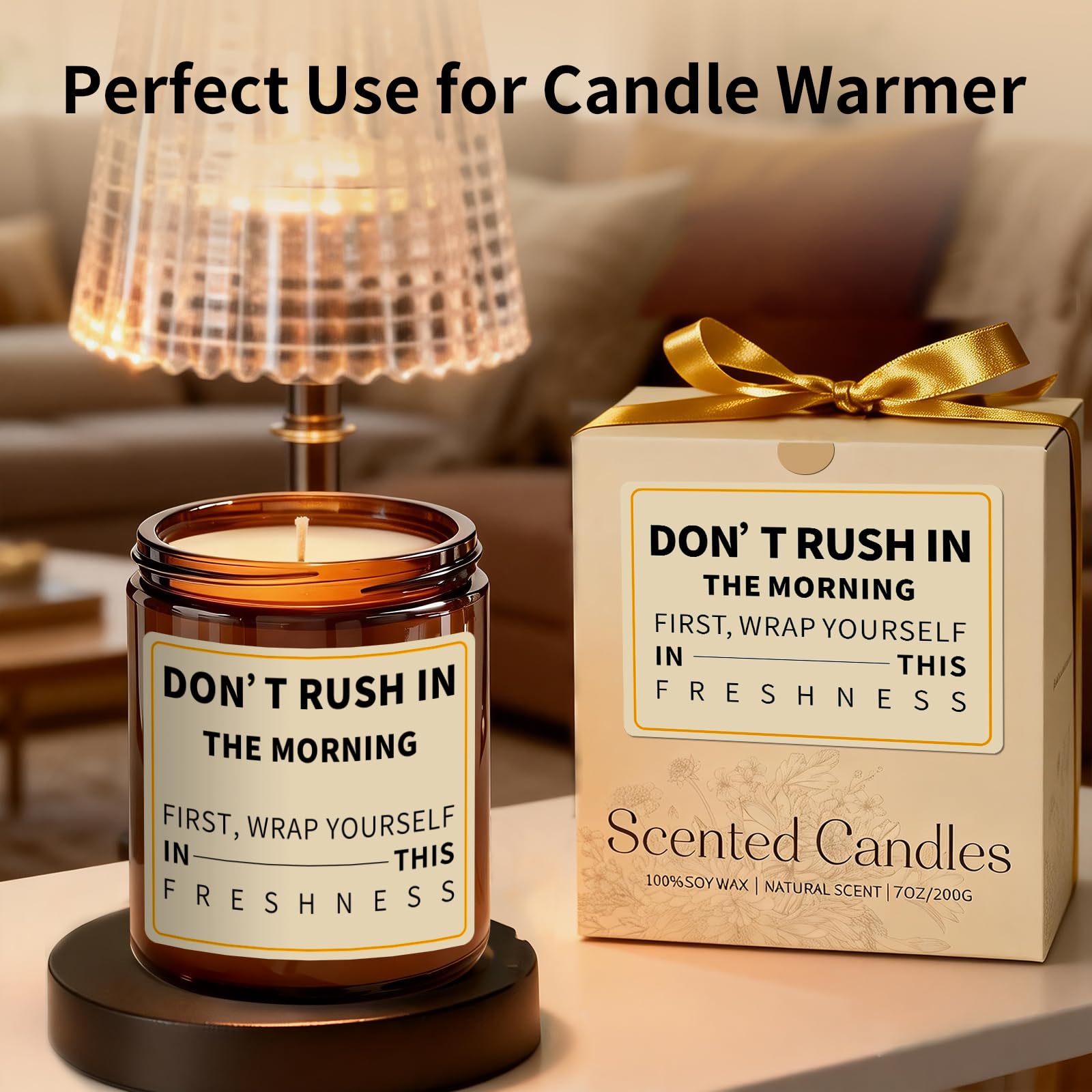 aredenua lead-free cotton wick clean burn feature