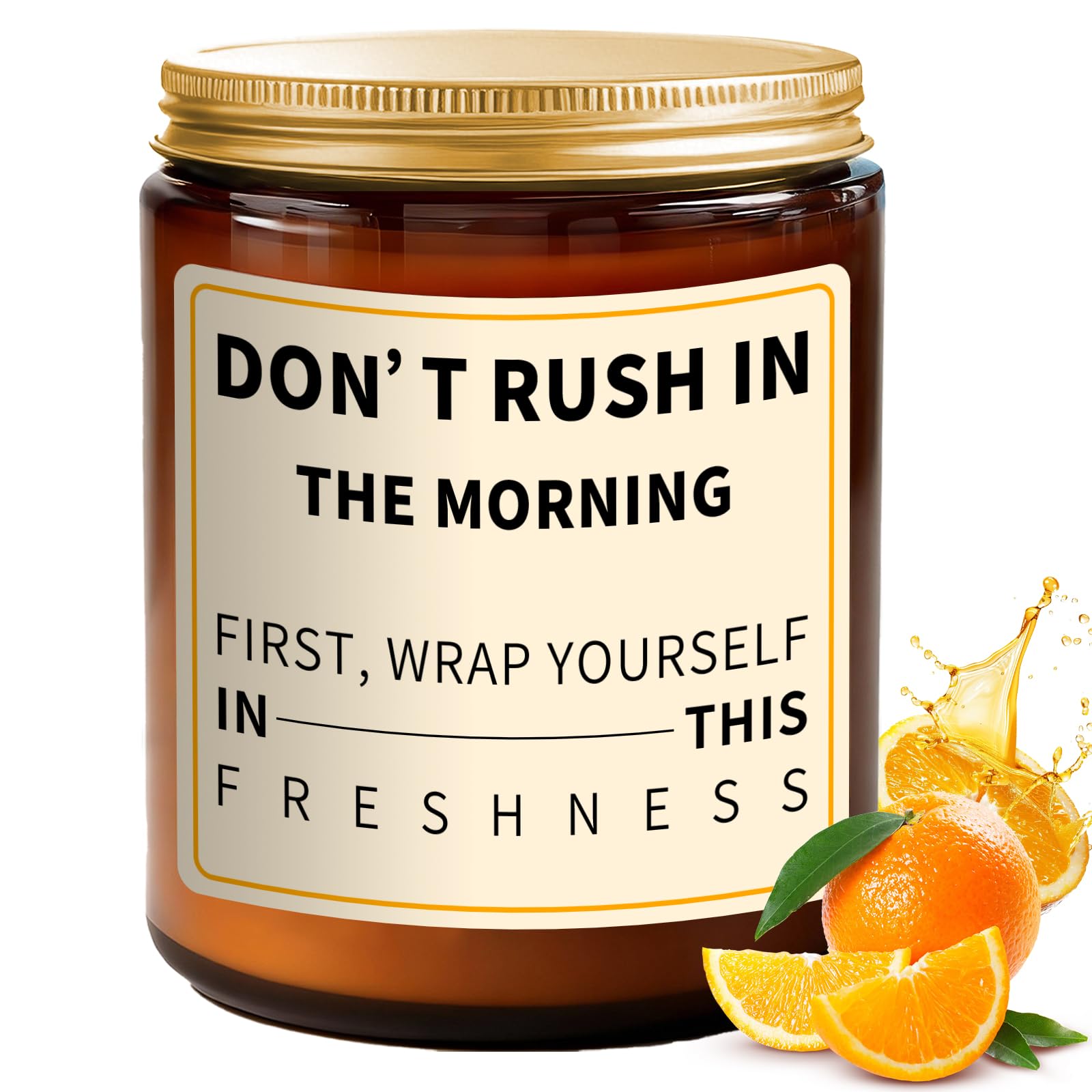 aredenua morning orange scented candle product image