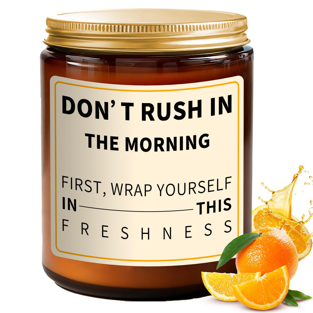 aredenua morning orange scented candle product image