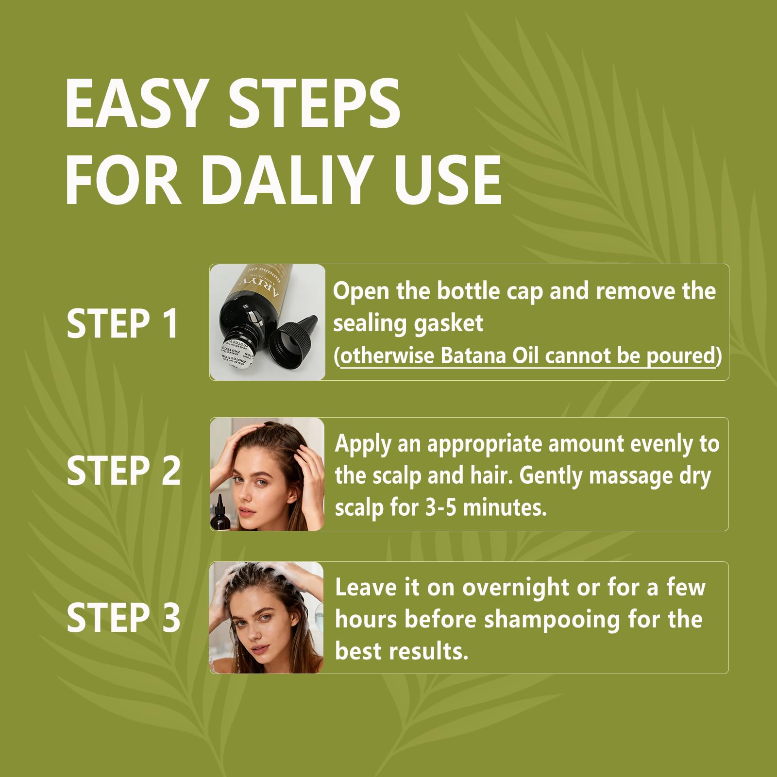 Batana Oil for Hair and Scalp use ARIYV bottle