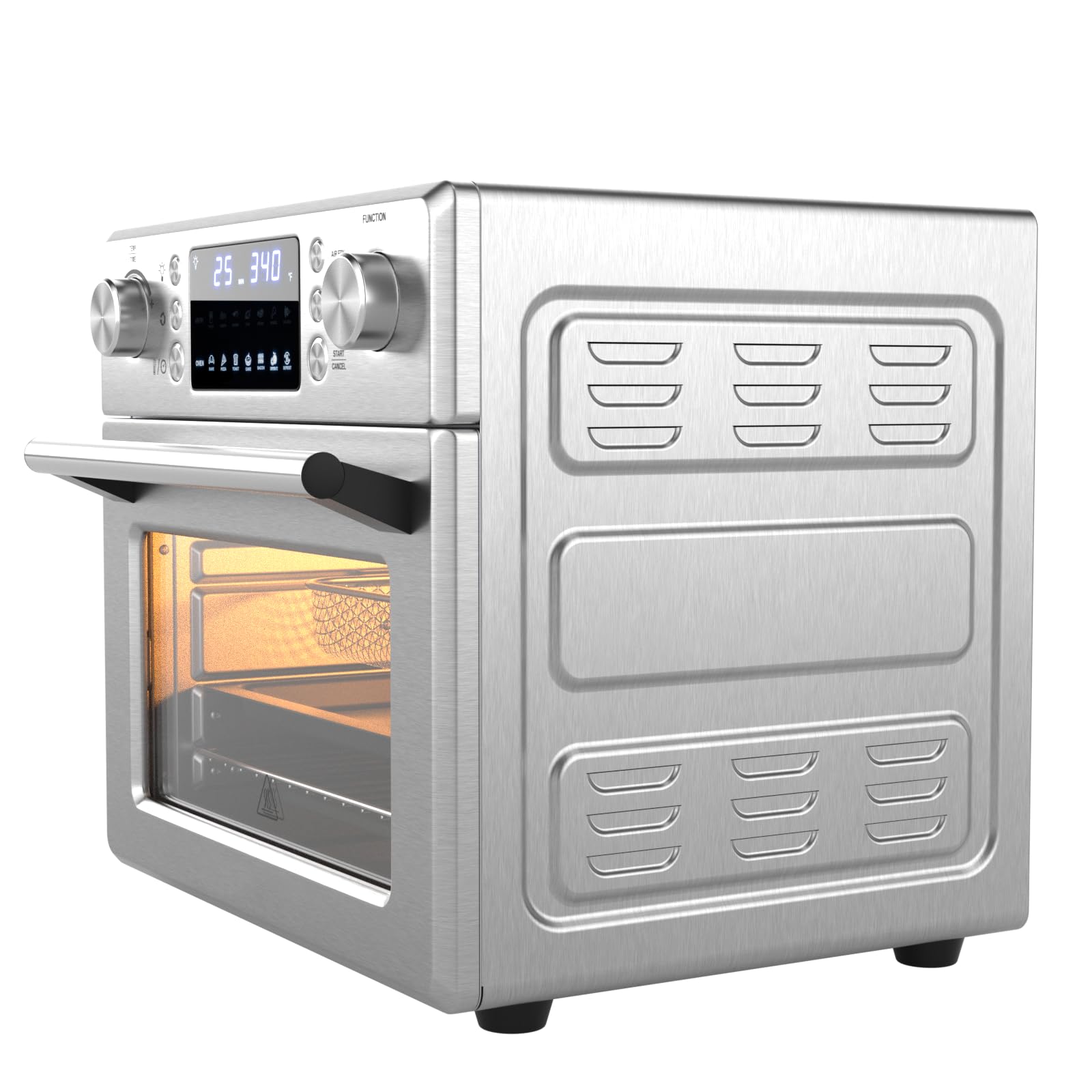 Large 26 qt interior showing multilayer rack setup