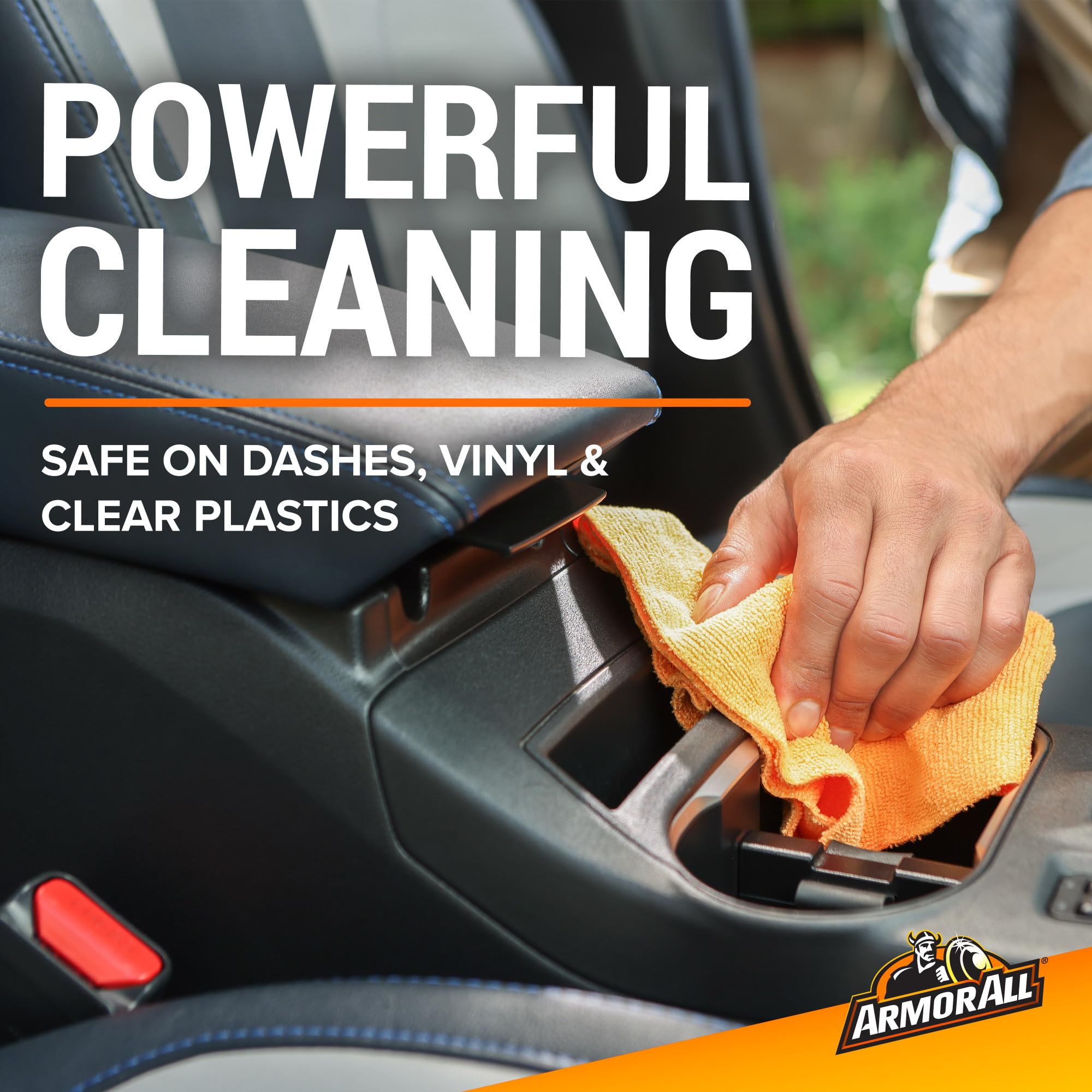Interior cleaner spray for dashboards vinyl and clear plastics