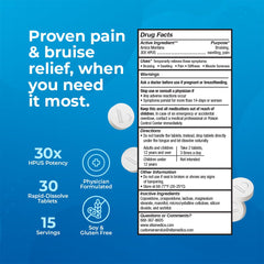 Arnica Montana 30X HPUS tablets in 5-day blister pack display
