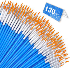 AROIC small paint brushes bulk 130pcs nylon hair round detail brushes
