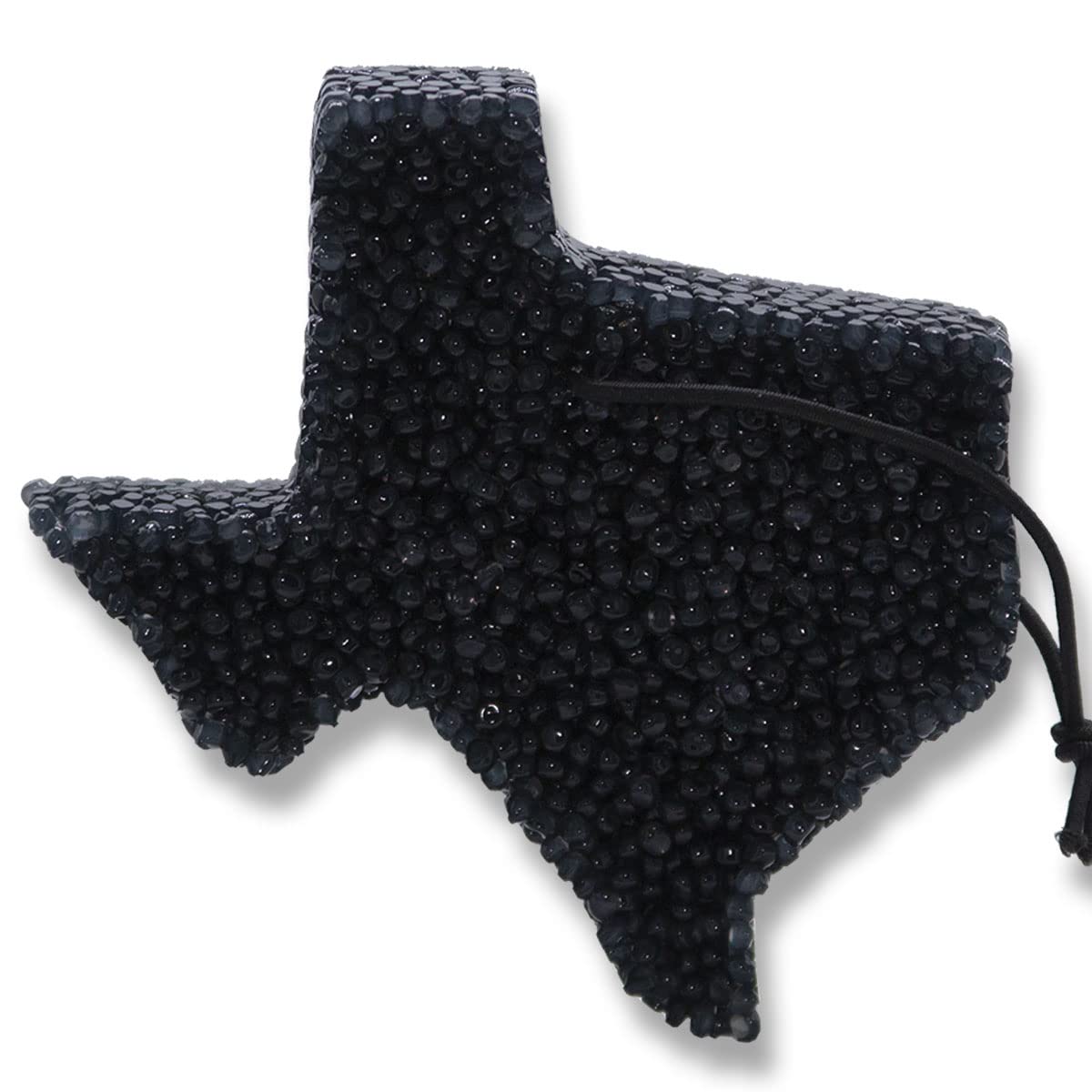 Leather Freshies aroma beads leather scent in black Texas state design