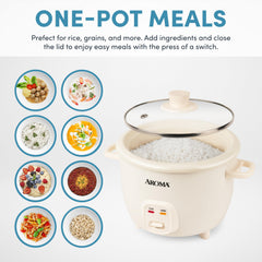 One-touch control panel on Aroma CoreCoat rice cooker