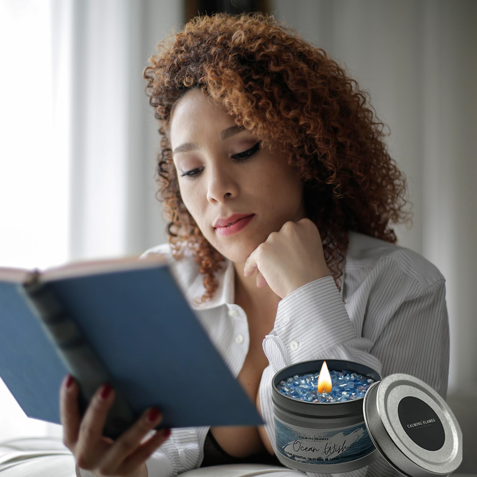 Aromatherapy candle for relaxation image