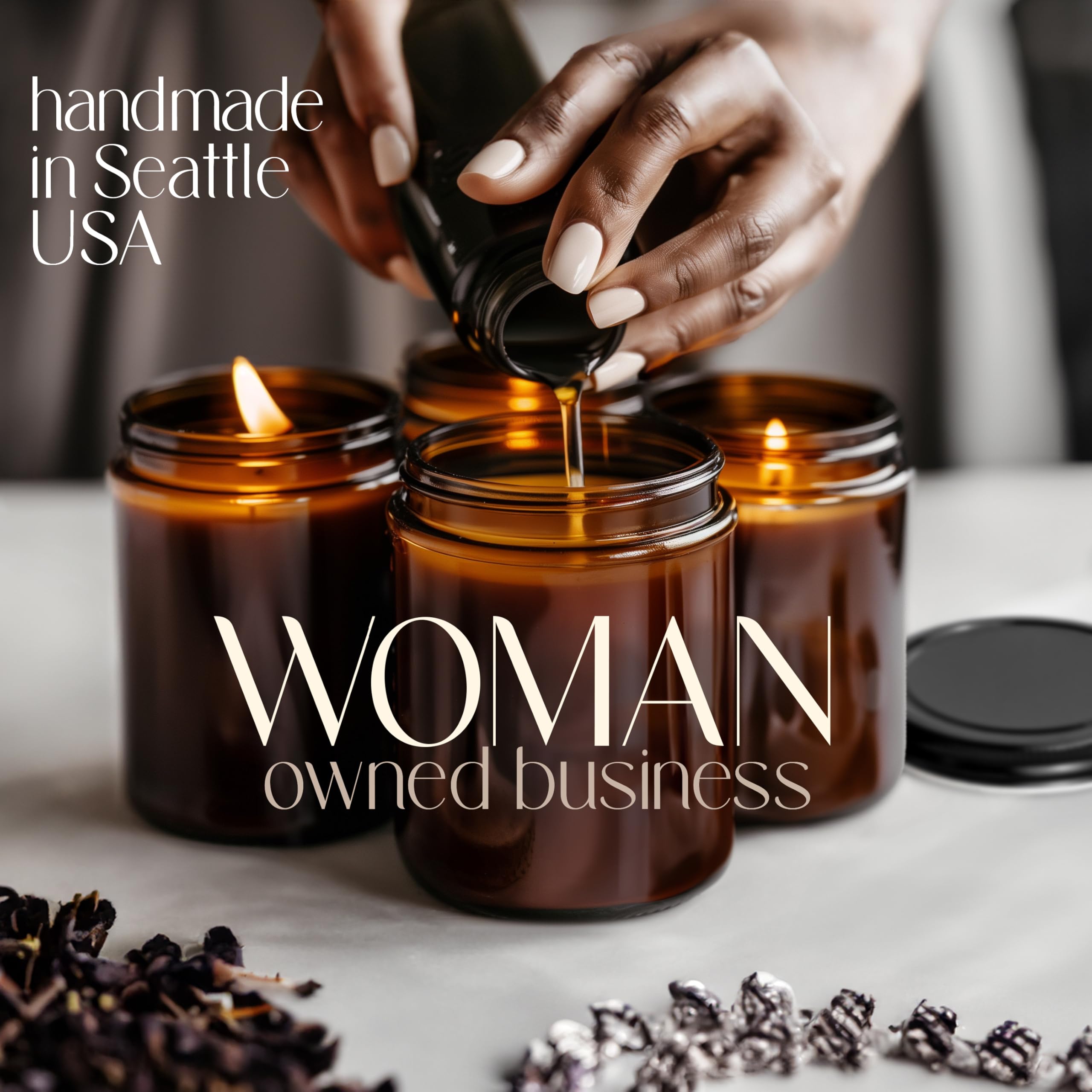 Aromatherapy candle suitable for relaxation and meditation