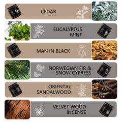 Aromatherapy candle set with six fragrances for home use