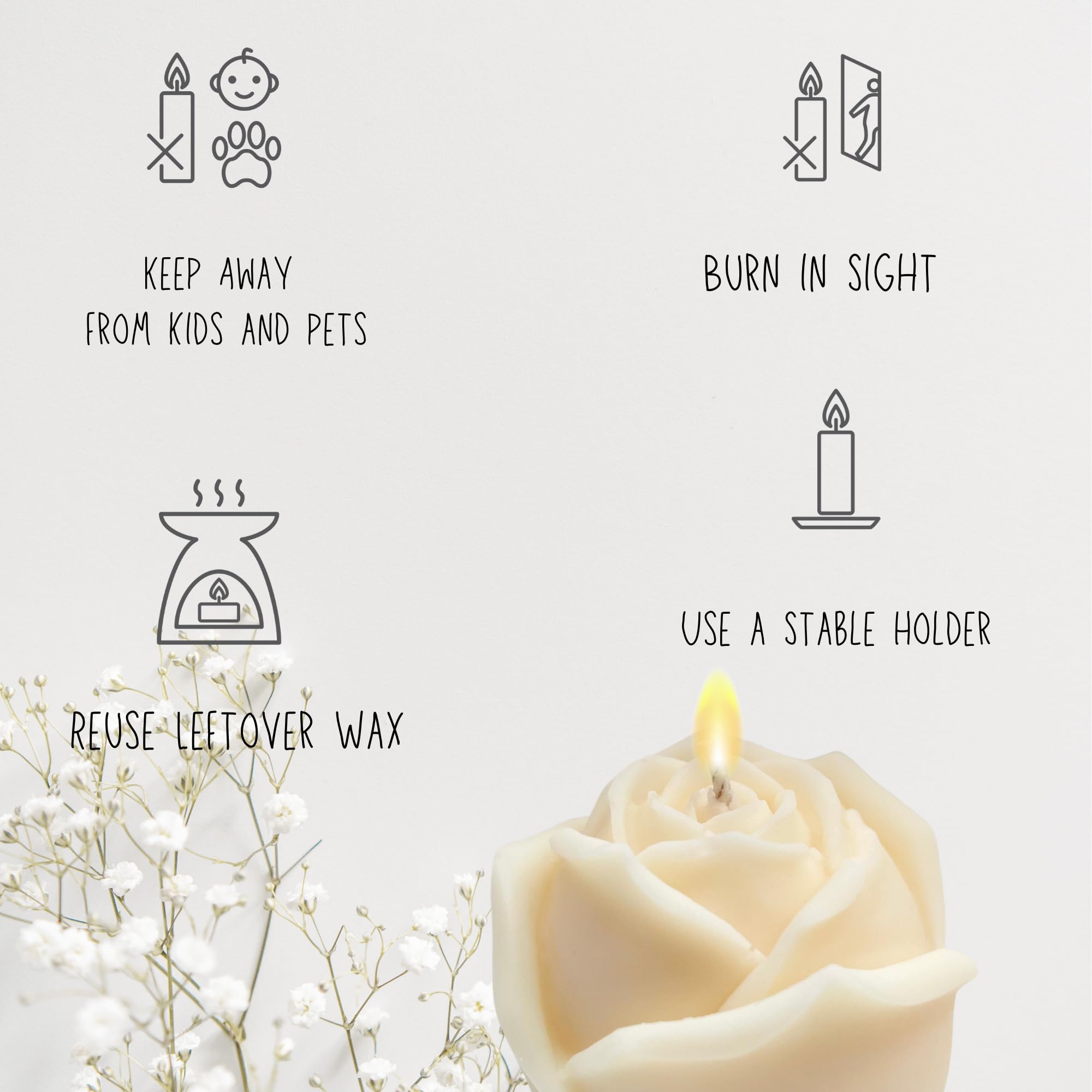 Aromatherapy decorative candle for gift idea
