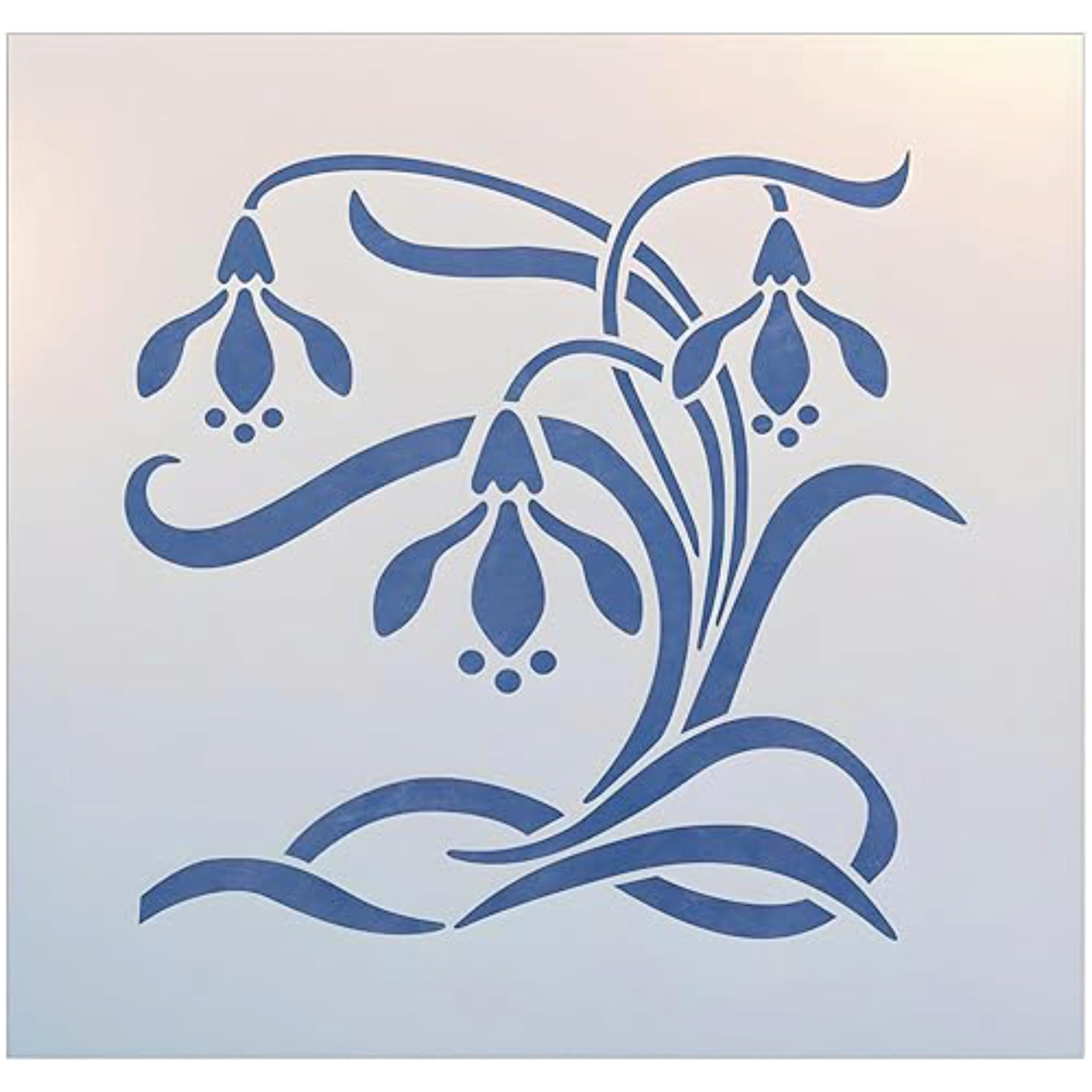 Art Nouveau 7 Stencil pattern on reusable 10 mil Mylar