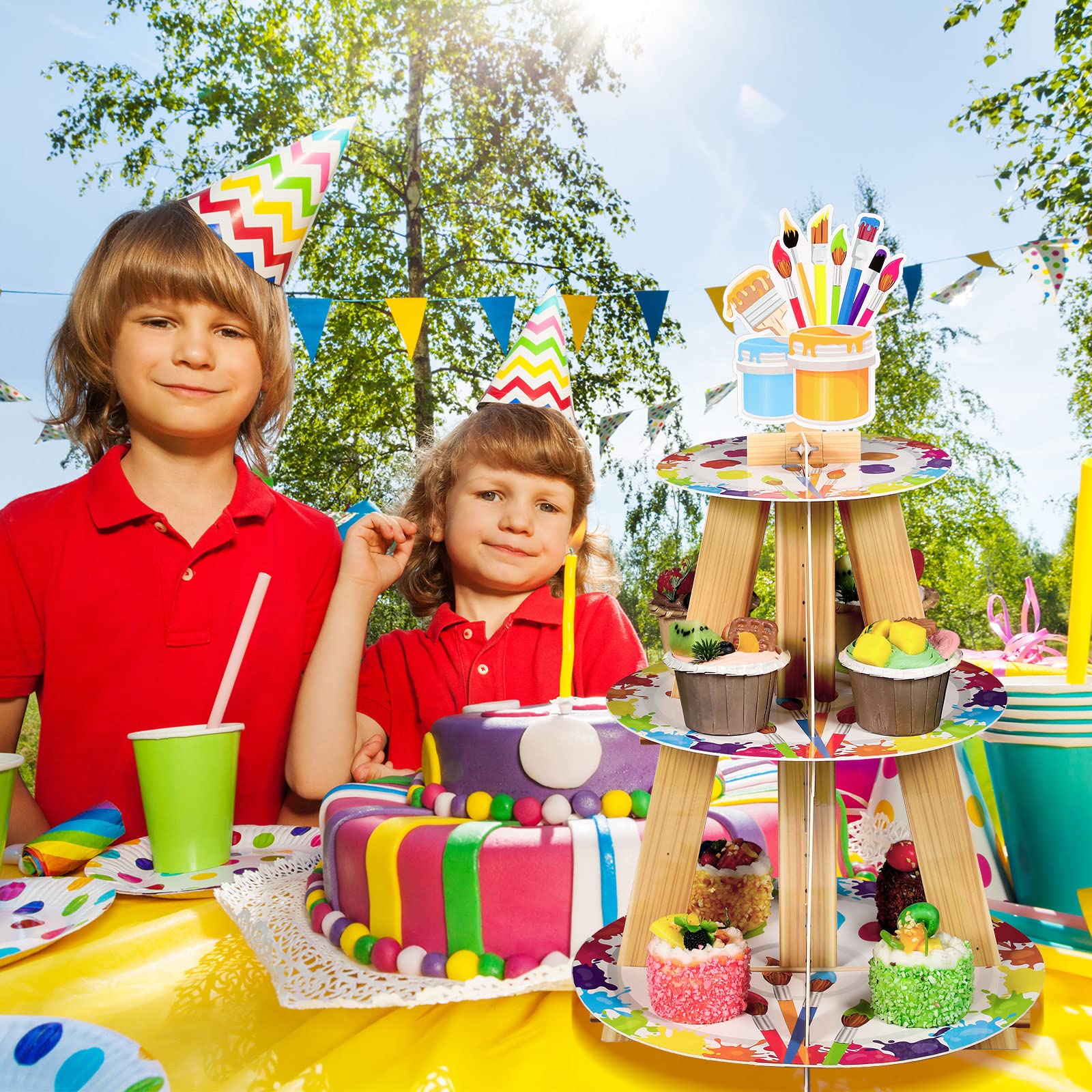 Mumufy party cupcake stand decoration for celebrations