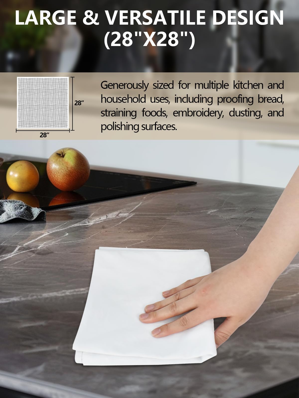 Multipurpose flour sack towels for cooking and crafts