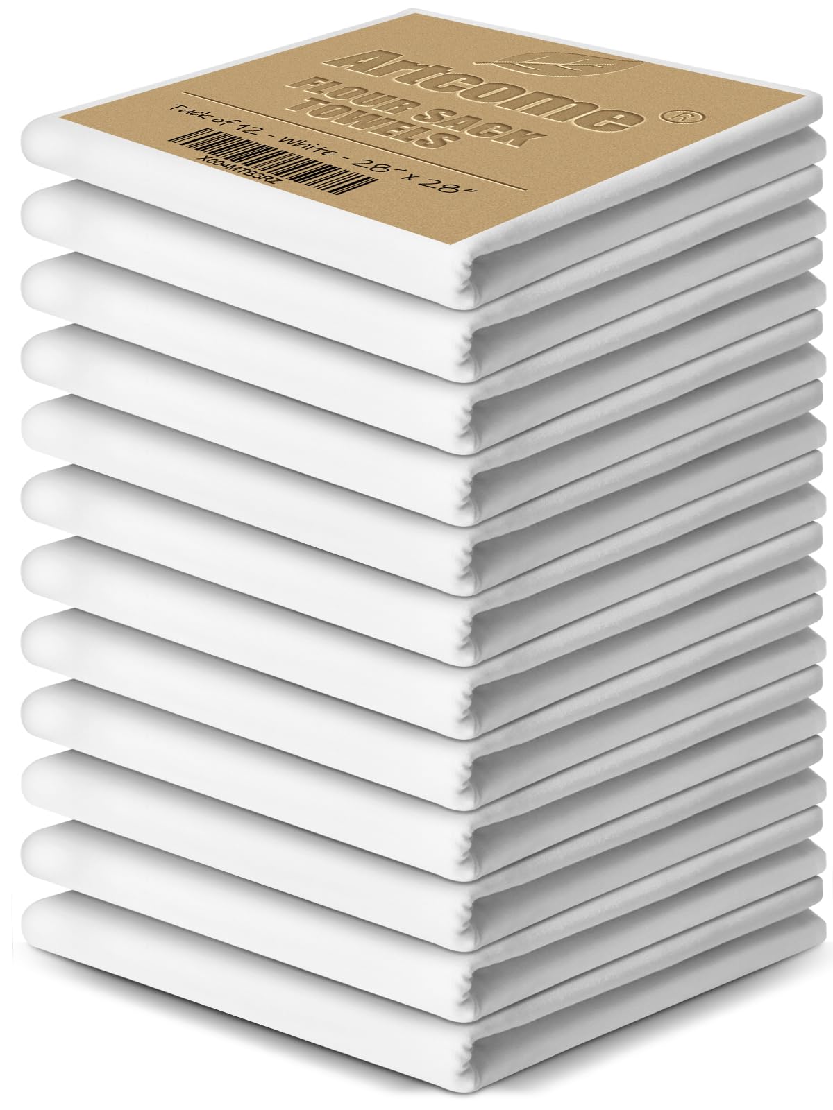 Artcome flour sack towels 28x28 12 pack 100% cotton
