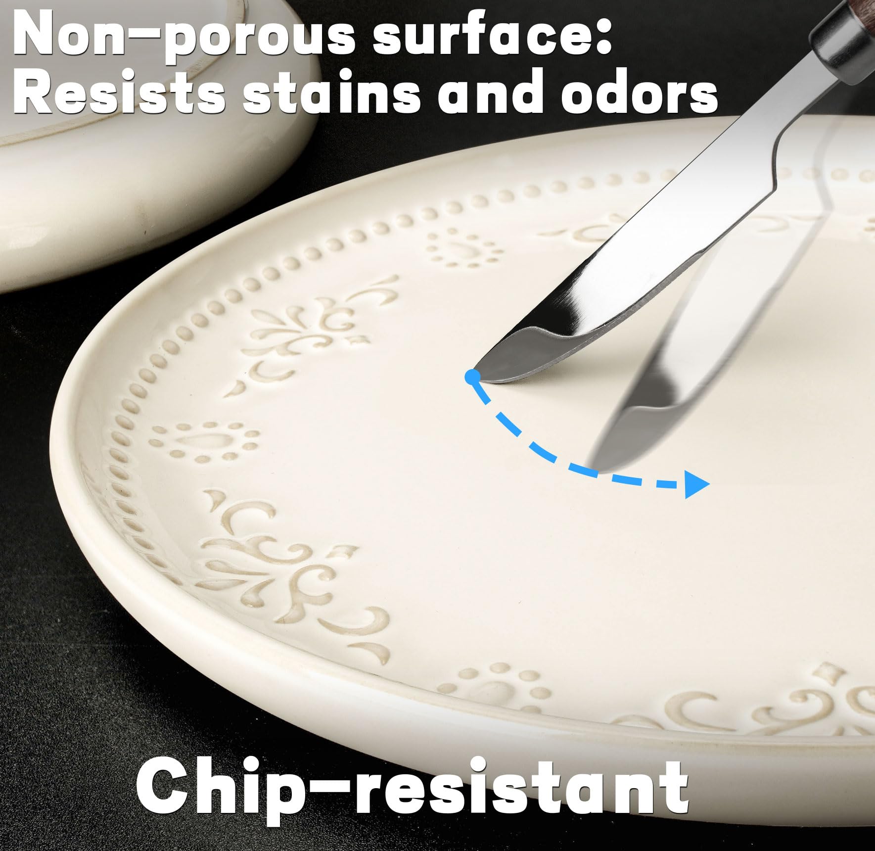 Artena salad plates with lip edges ideal for appetizers
