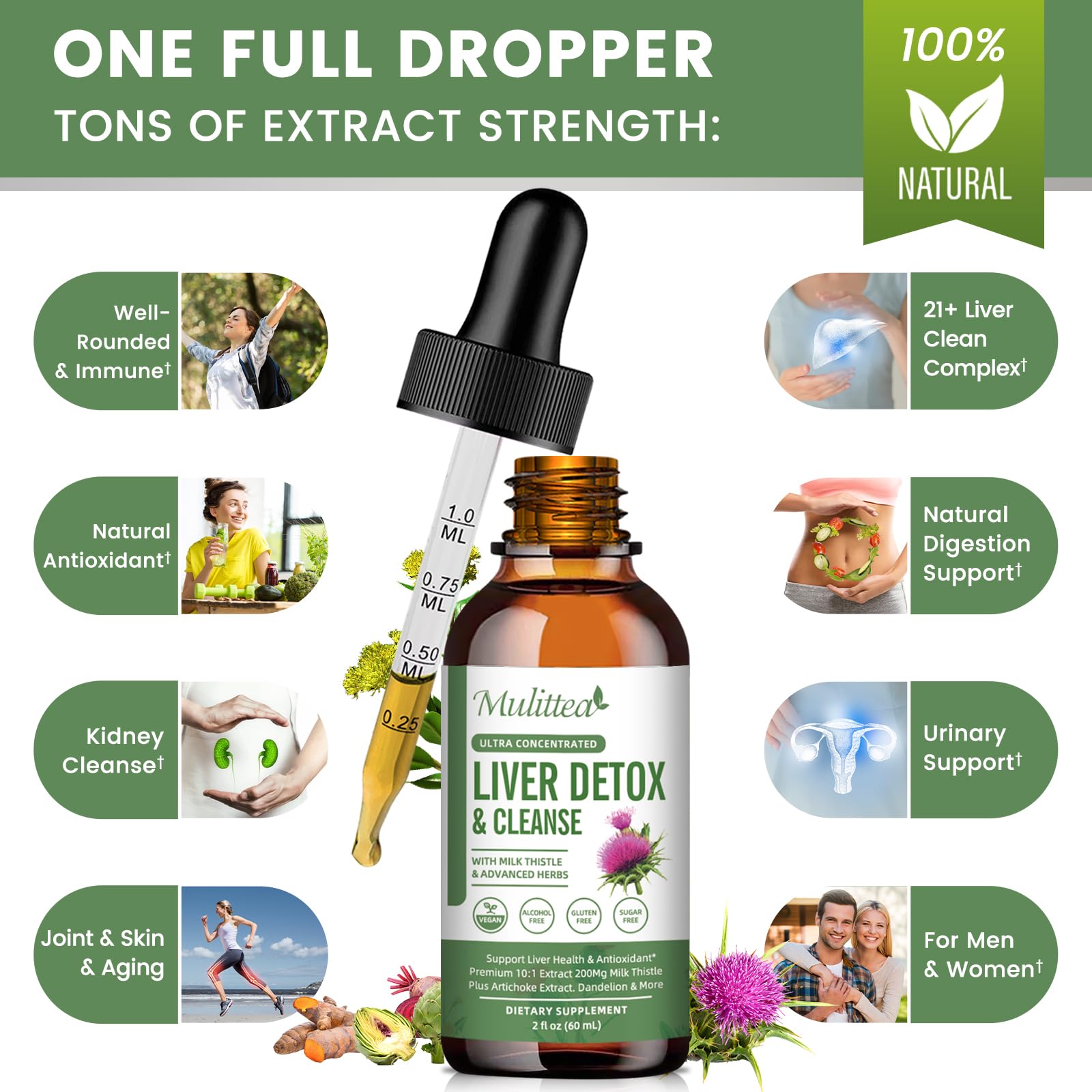 Non-GMO dairy-free gluten-free alcohol-free formulation image