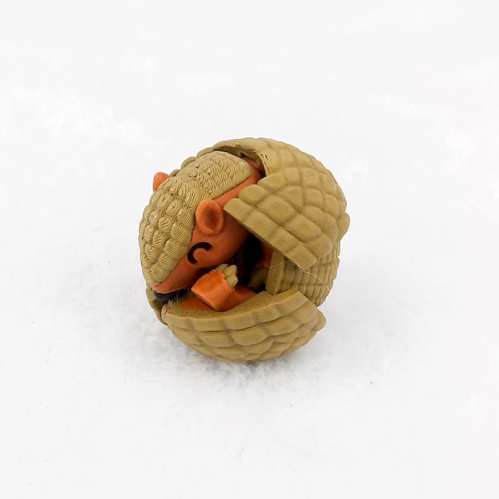 Armadillo desk toy for stress relief and focus