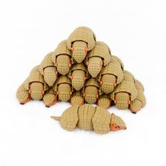 Armadillo fidget toy with poseable joints and 4 inch size
