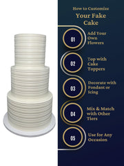 FromJennWithLove 10 inch artificial cake tier