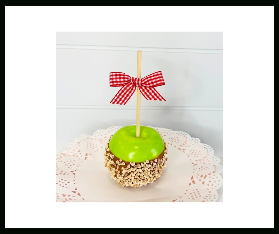 Decorative candy apple not edible prop red color