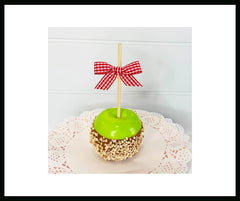 Decorative candy apple not edible prop red color