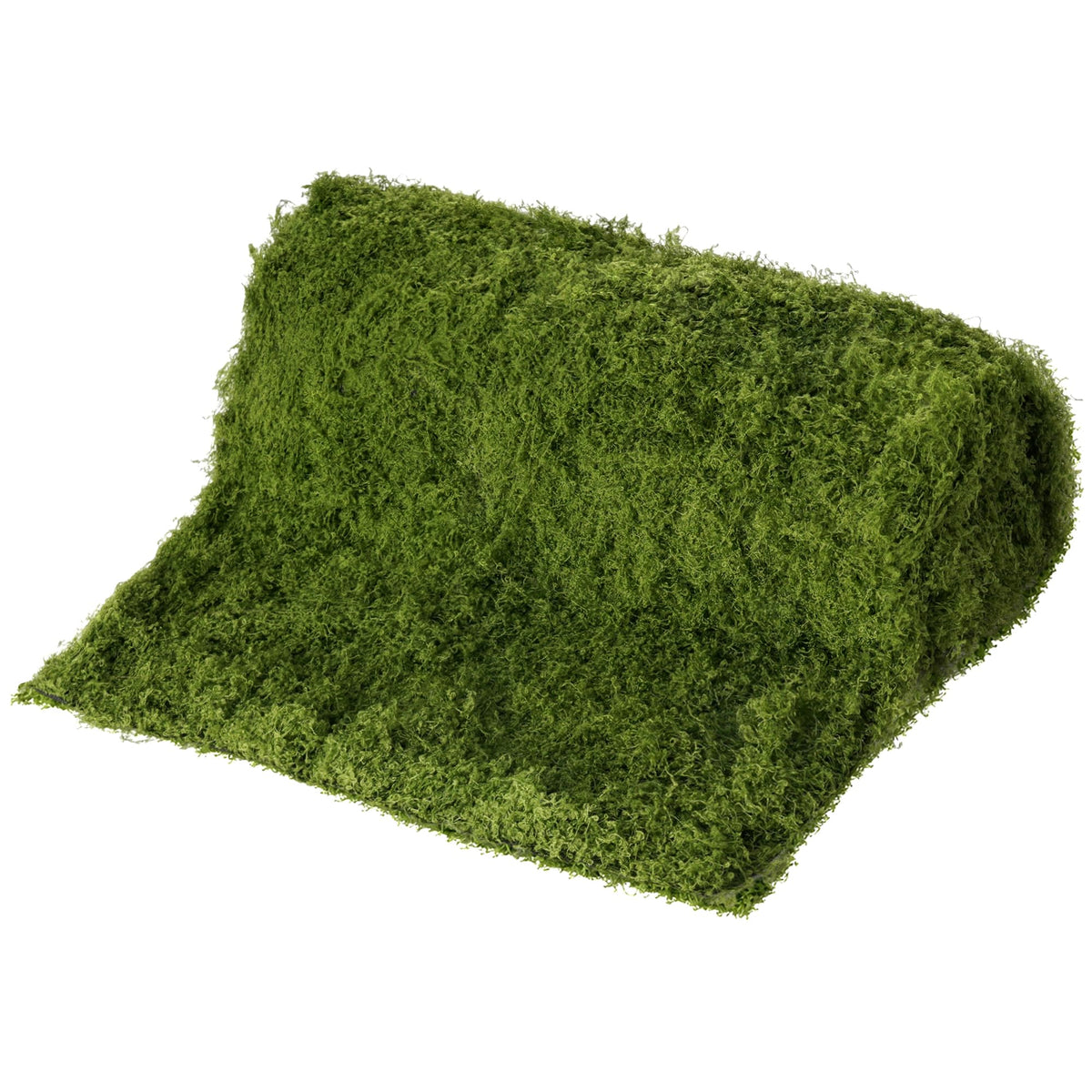 Moss table runner 12 x 71 inches nylon fibers close up