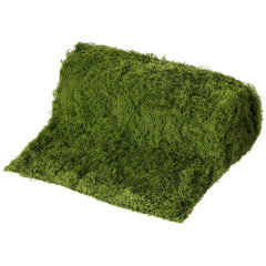 Moss table runner 12 x 71 inches nylon fibers close up
