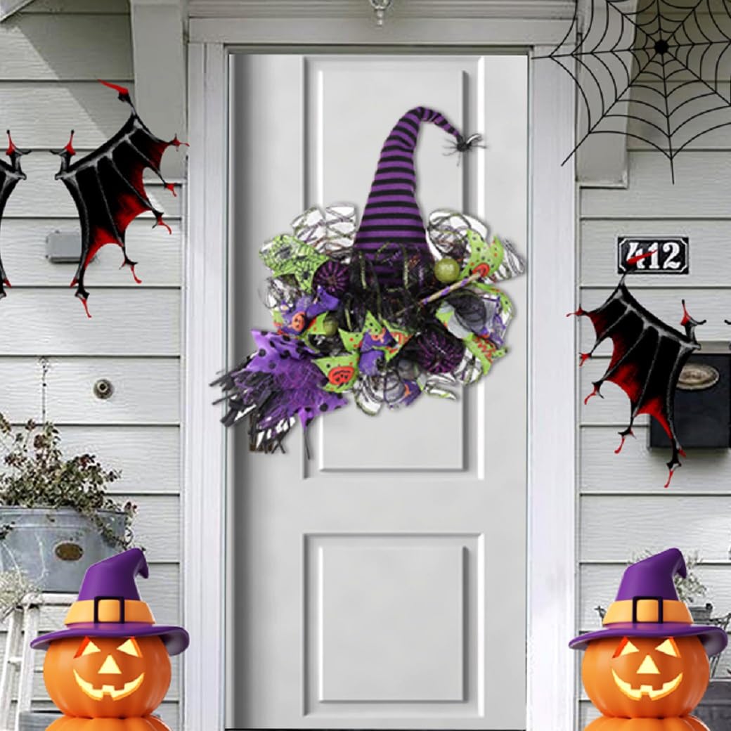 Artificial Witchs Wreath close up mesh material