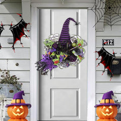Artificial Witchs Wreath close up mesh material