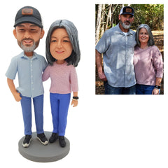 artipclay handmade soft clay bobblehead with detailed head