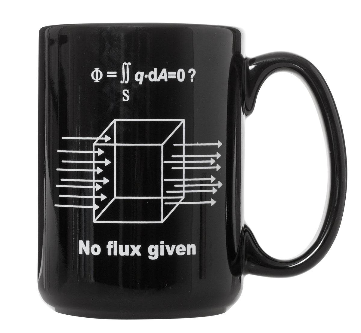 Artisan Owl No Flux Given mug in black 15oz