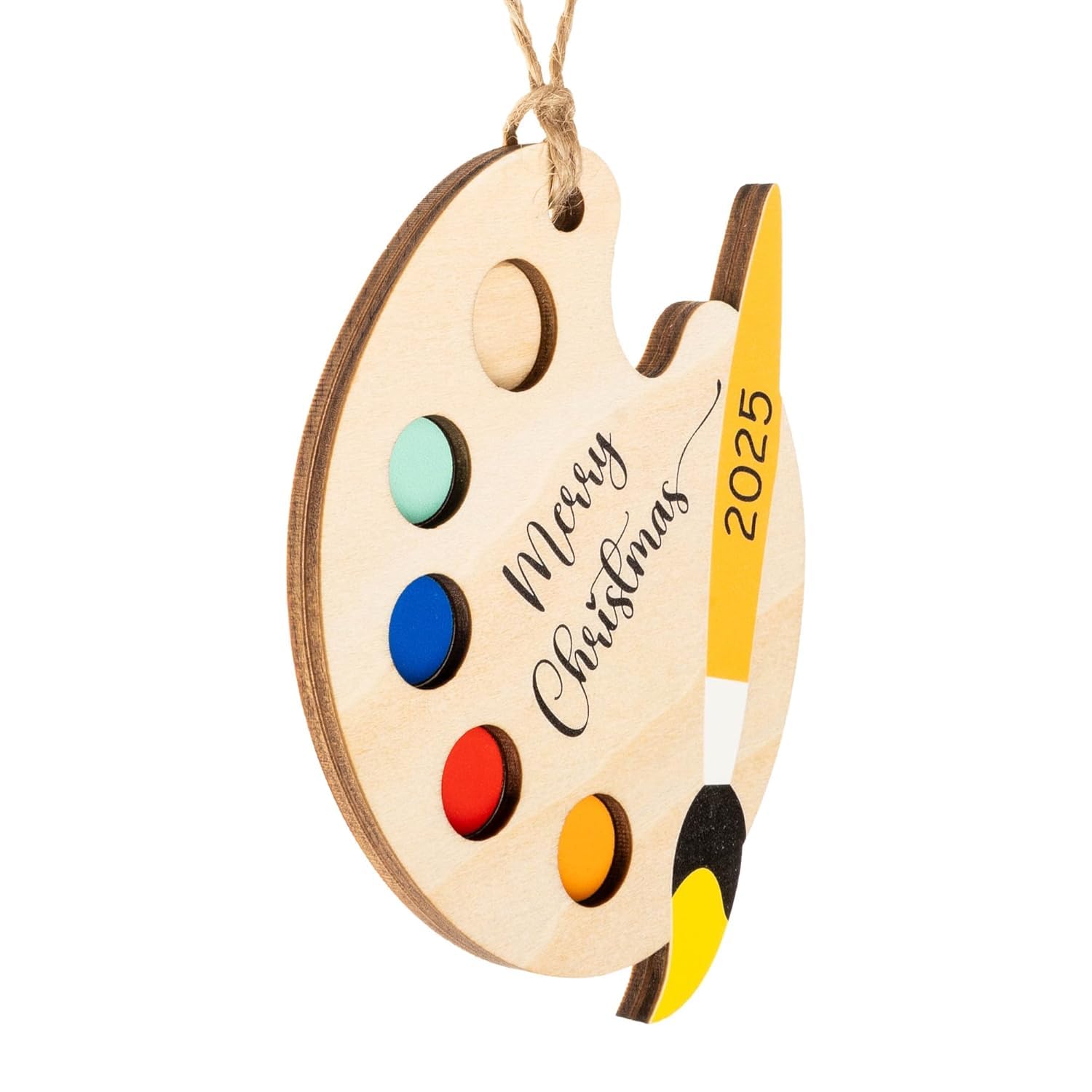 Artist palette ornament designed for painters and art lovers