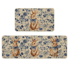 Artoid Mode Rabbit Bunny Chinoiserie Flowers Easter Kitchen Mats product image