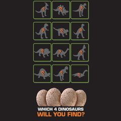 4 mystery dino eggs from ArtSkills kit suitable for kids