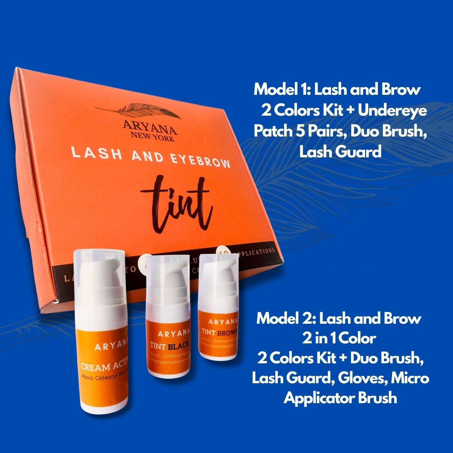 All-in-one vegan cruelty free ARYANA NEW YORK Lash and Brow kit