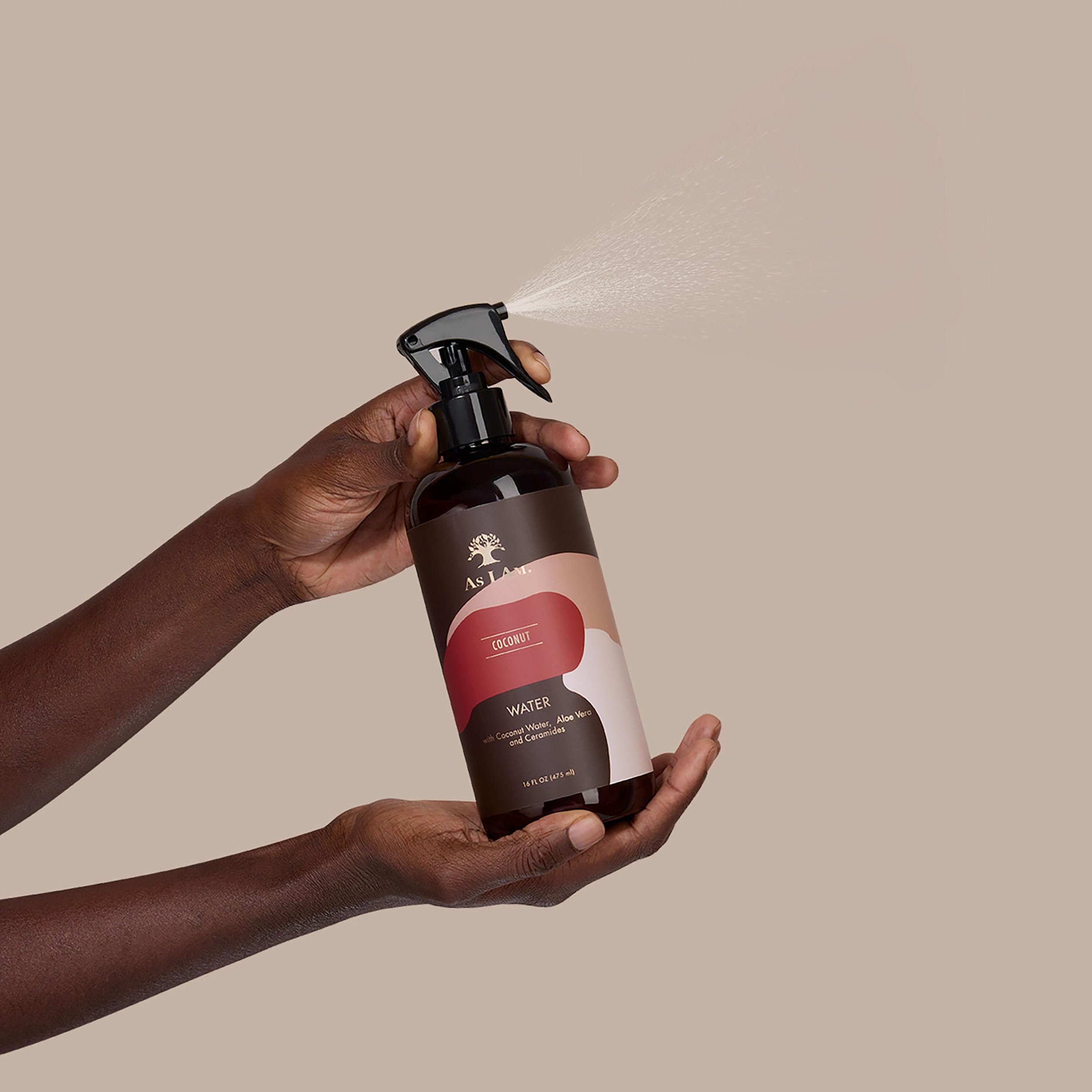 Coconut Water spray bottle for hair hydration