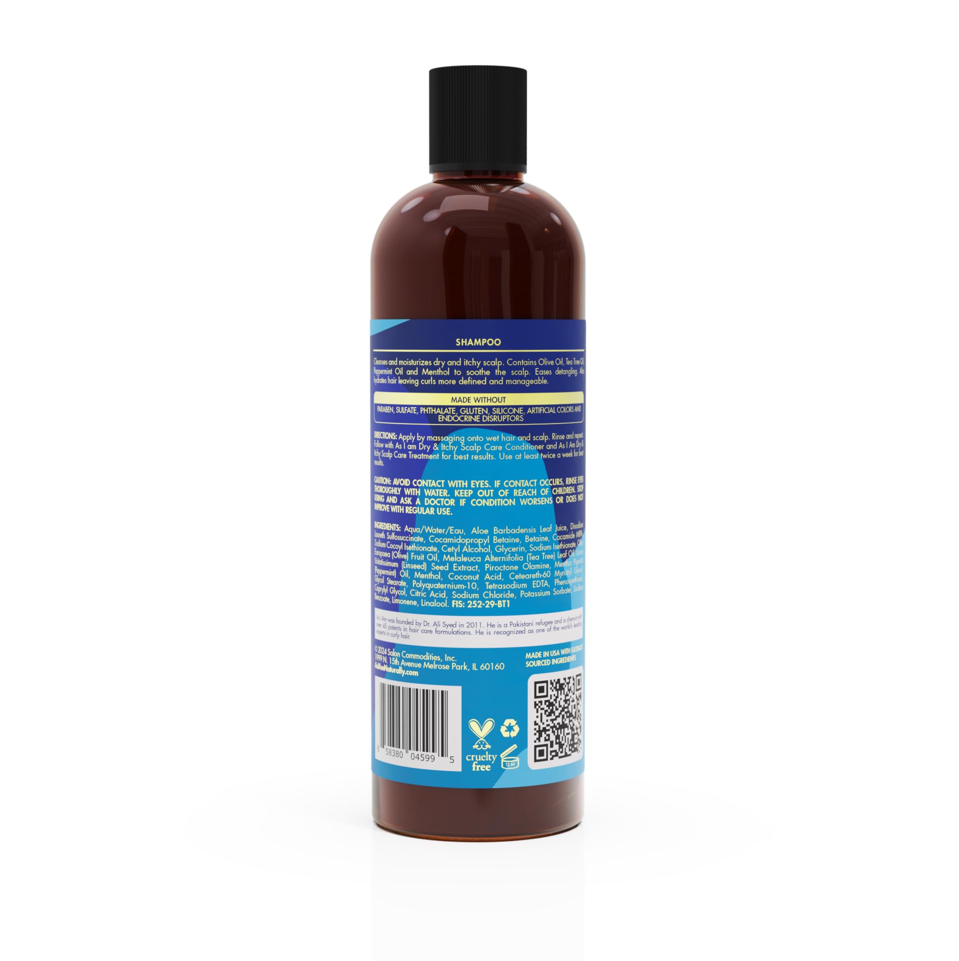 As I Am Dry & Itchy Scalp Care Shampoo cruelty free packaging
