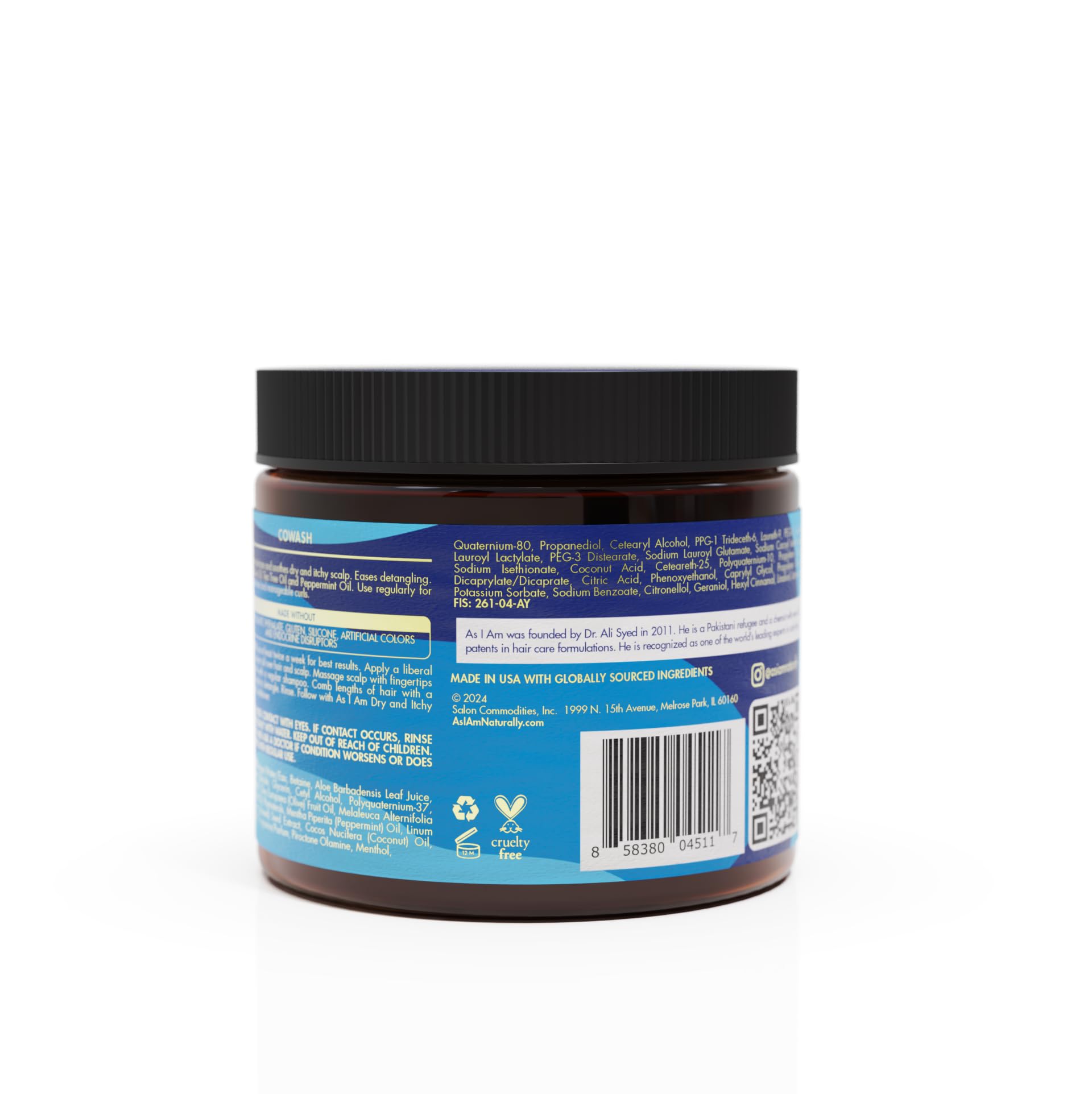 As I Am Dry & Itchy Scalp Care Cowash 16oz packaging