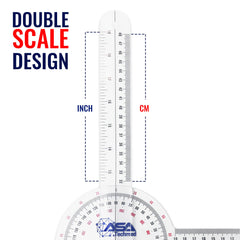 6 inch goniometer included in set