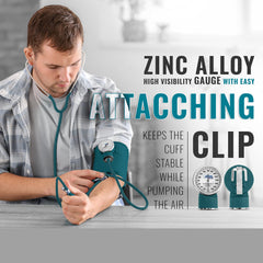 Zinc alloy gauge on sphygmomanometer