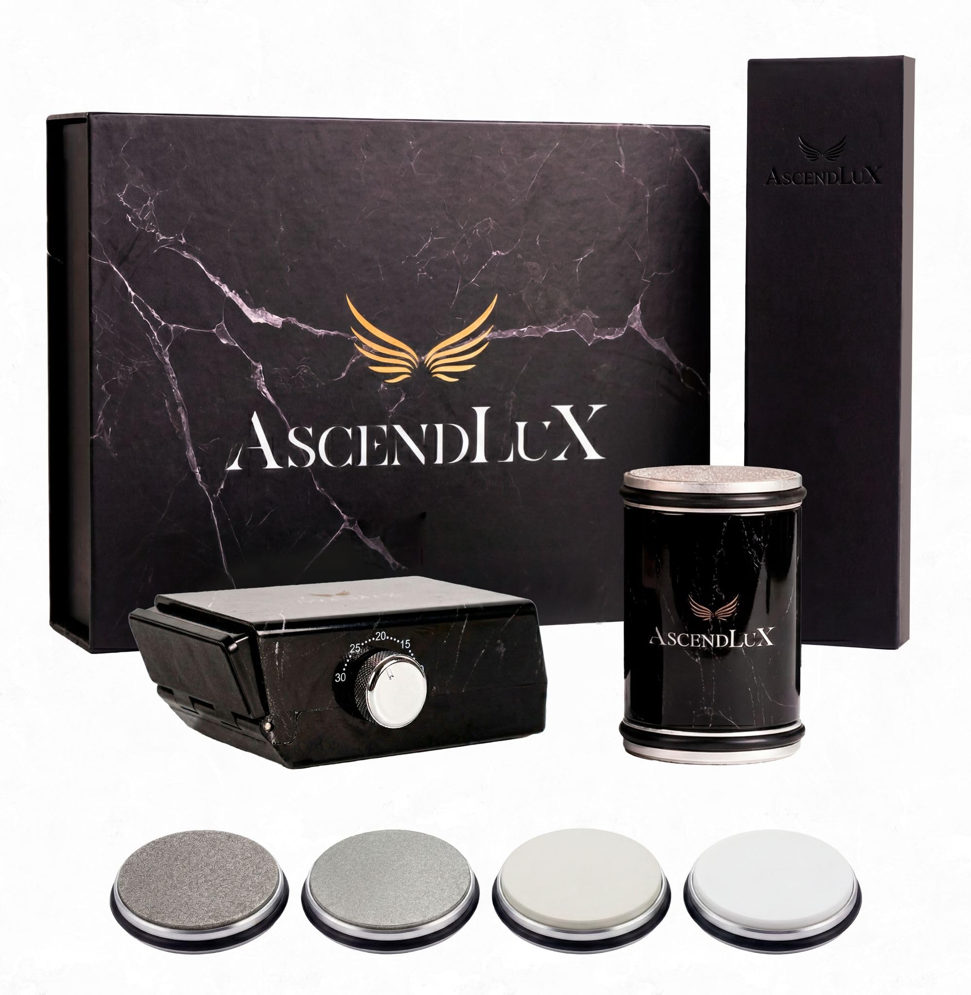 AscendLuX knife sharpener rolling kit adjustable 10-30 degree angle
