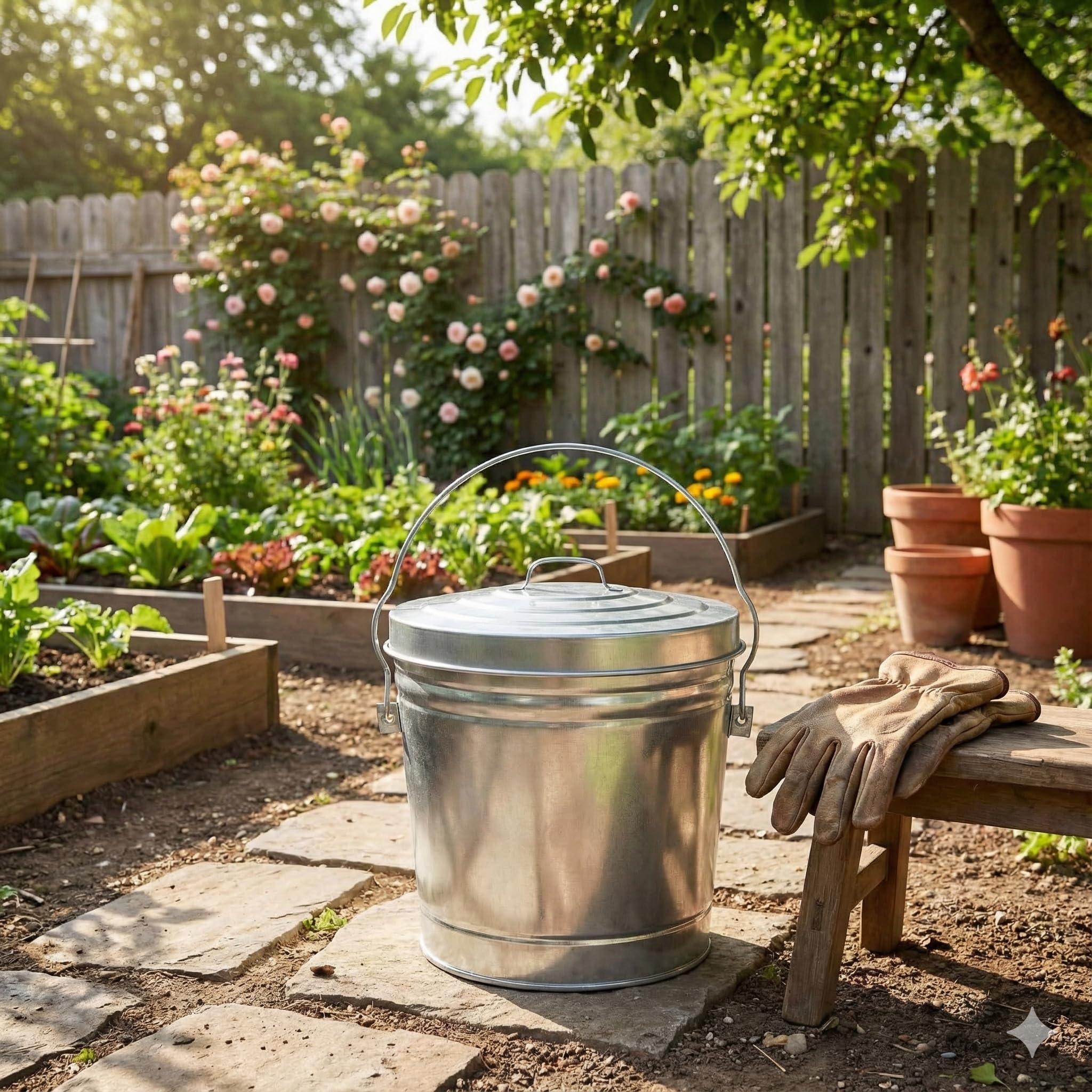 ash storage can for outdoor use