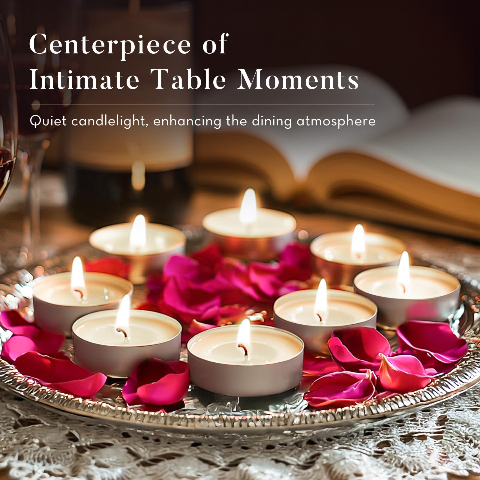 100 pack Ashlux tea lights for Christmas celebrations