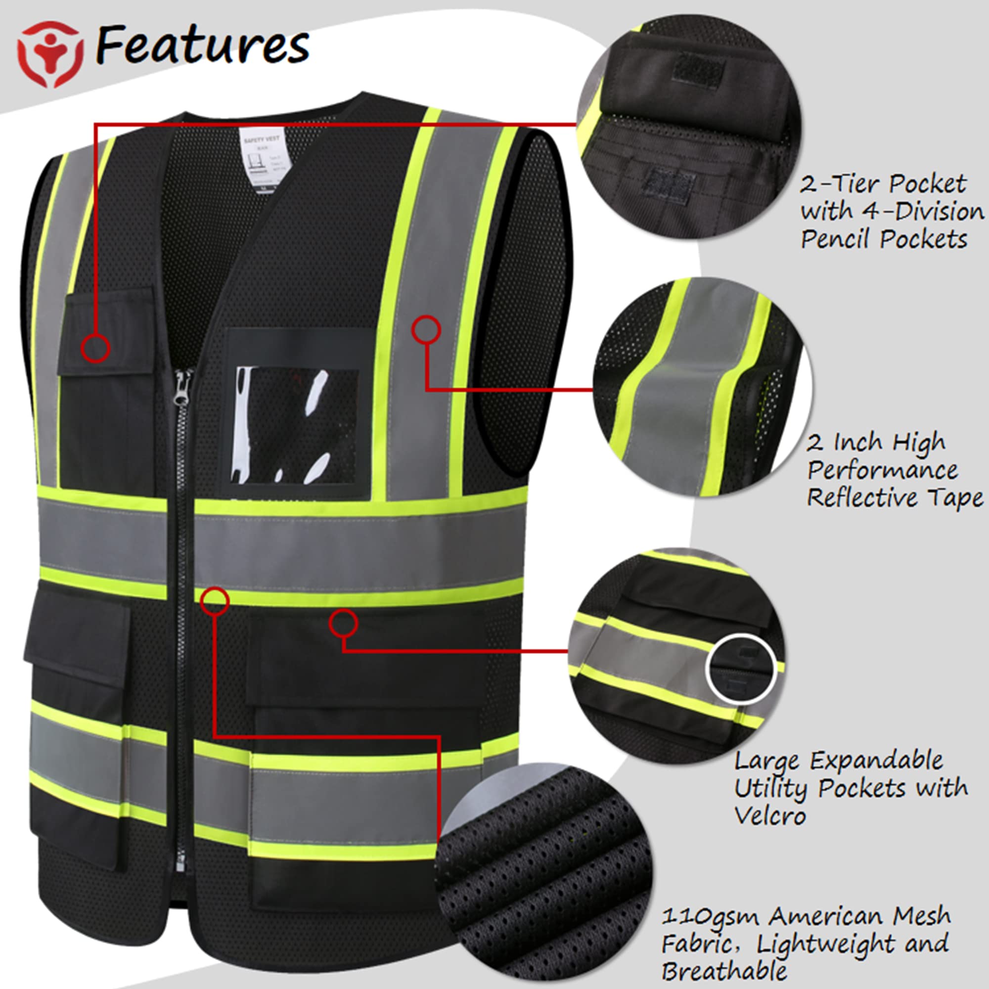 ASIPHITU vest with 8 pockets