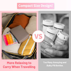 ASprink 7 day pill organizer with seven daily compartments visible